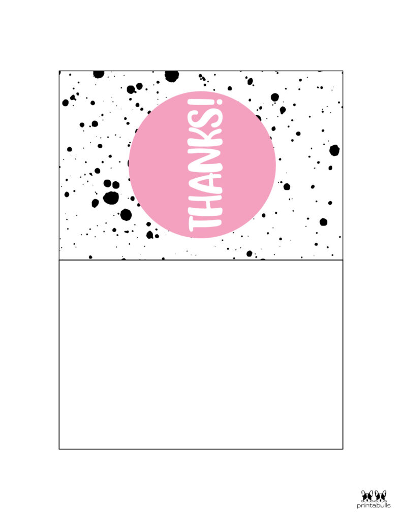 150+ printable thank you cards - free | printabulls